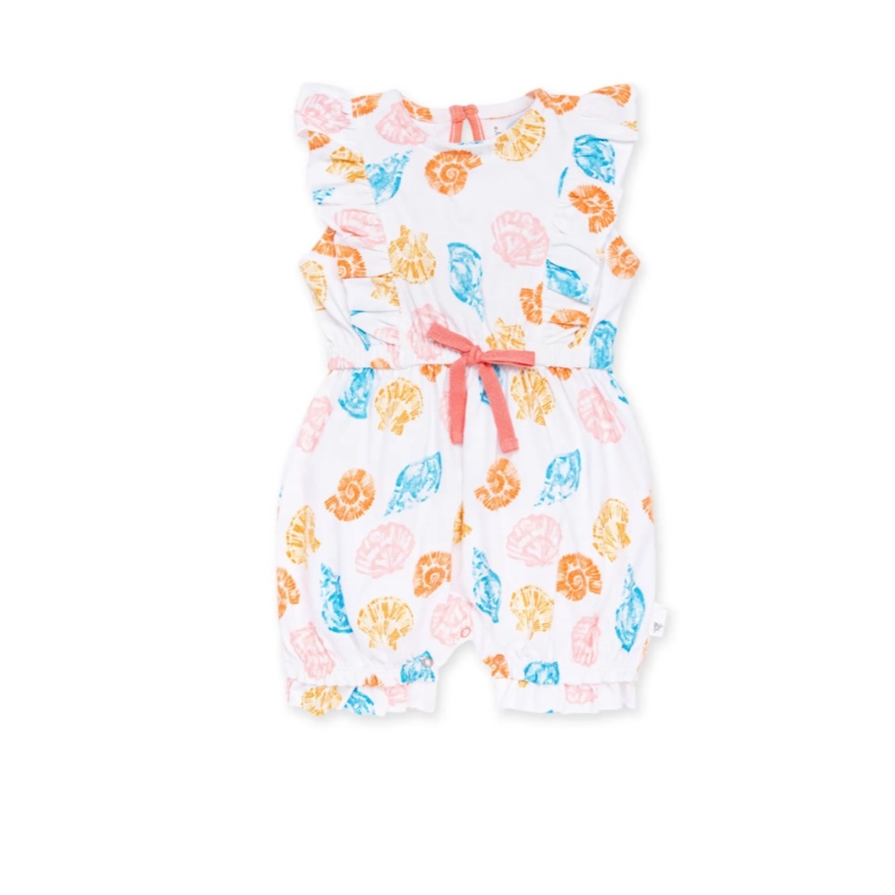 Seashells Organic Bubble Romper NWT Burt's Bees Ba